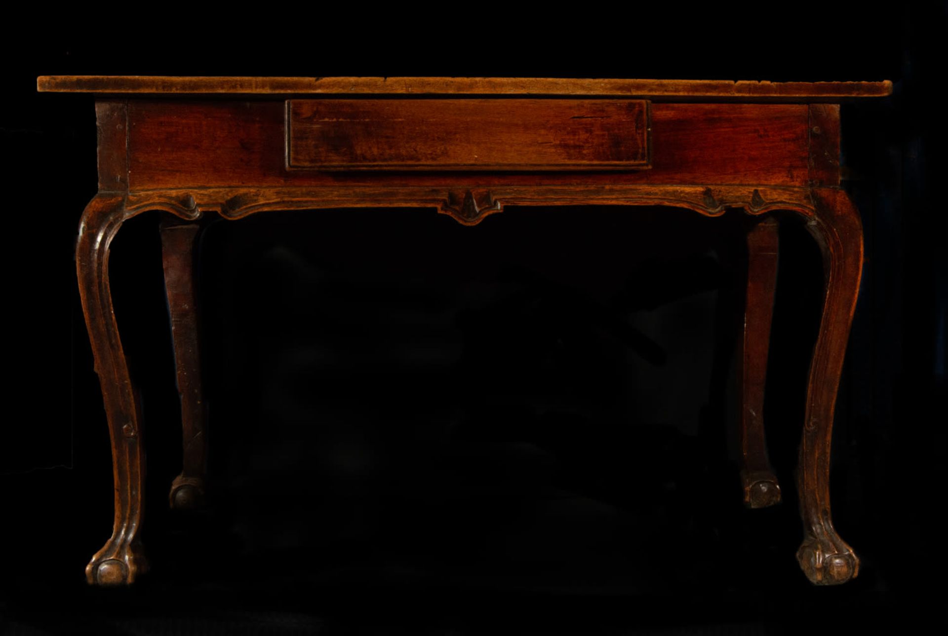 Dutch colonial desk in mahogany wood, Netherlands Antilles, 18th century