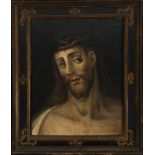 Captive Christ painted in oil on panel, Italo-Flemish Renaissance school from the beginning of the 1