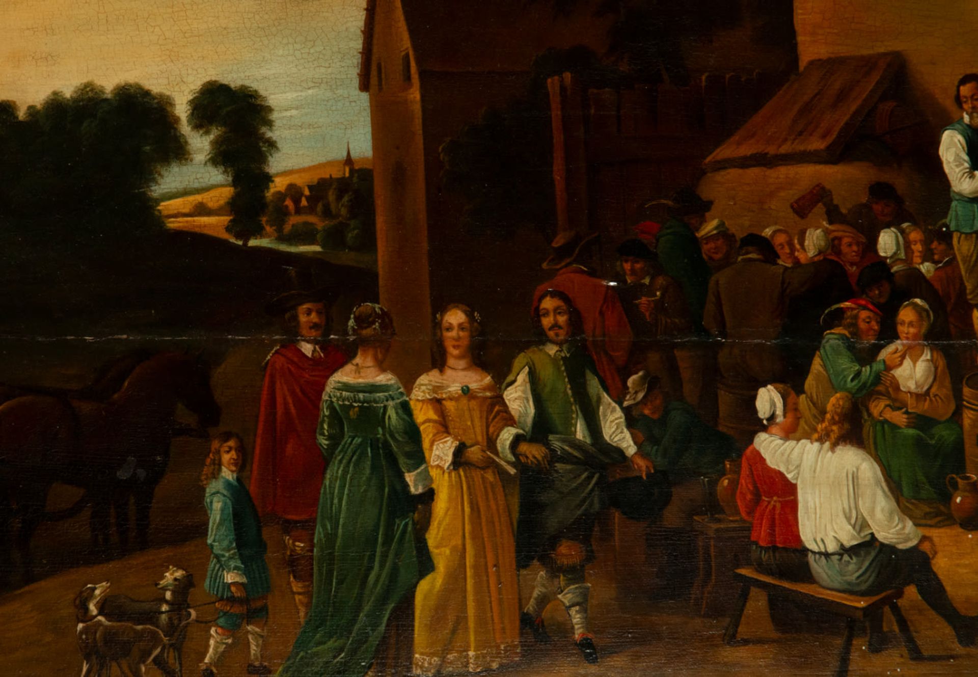 Oil on panel - Flemish School of Haarlem, Workshop of Adriaen Van Ostade (Haarlem, 1610 - Haarlem, 1 - Bild 3 aus 9