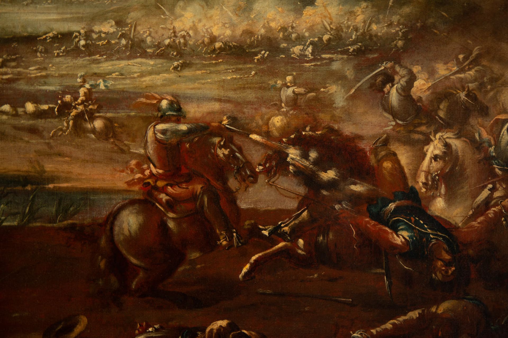 Pair of Scenes from the Battle of Vienna, Italian school of the XVII - XVIII centuries - Image 6 of 13