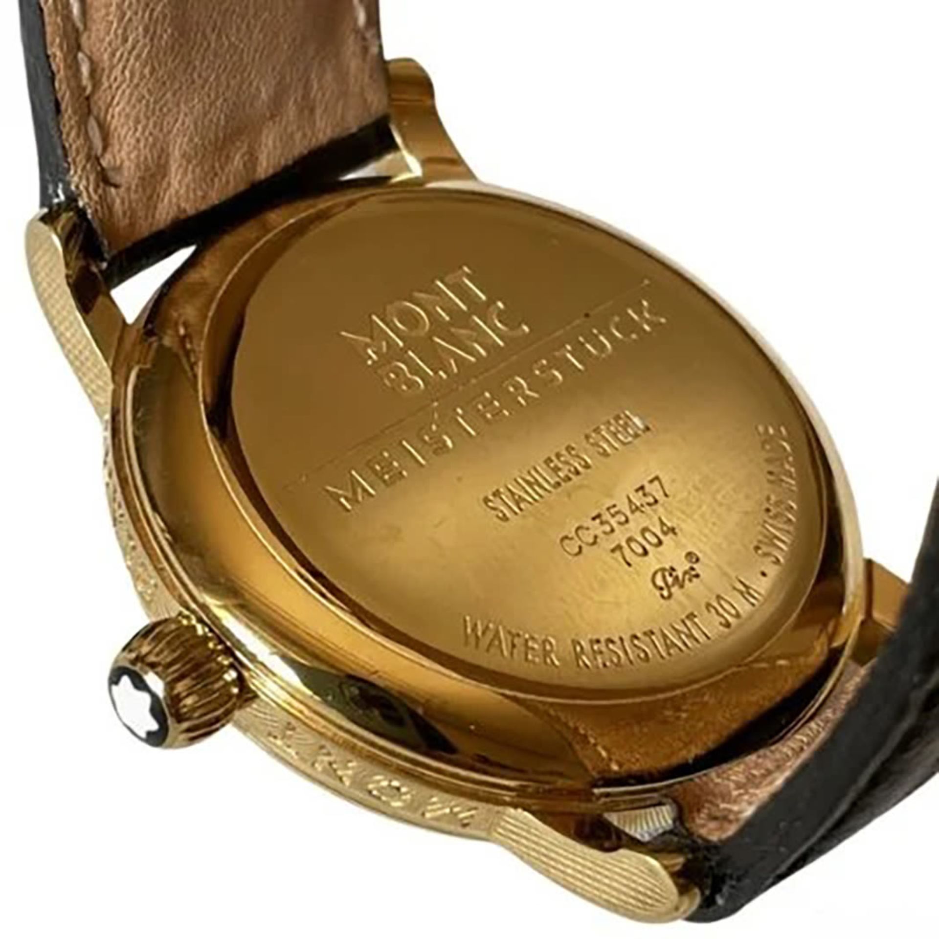 Montblanc Meisterstuck 36mm black dial wristwatch - Bild 5 aus 8
