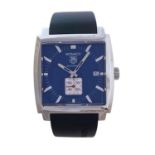 Tag Heuer Monaco Deep Blue model wristwatch in steel, for men, year 2007