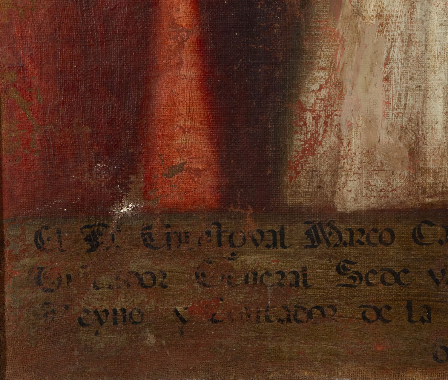Deacon Portrait of the Cathedral of Valencia, year 1599, oil on canvas - Image 4 of 5