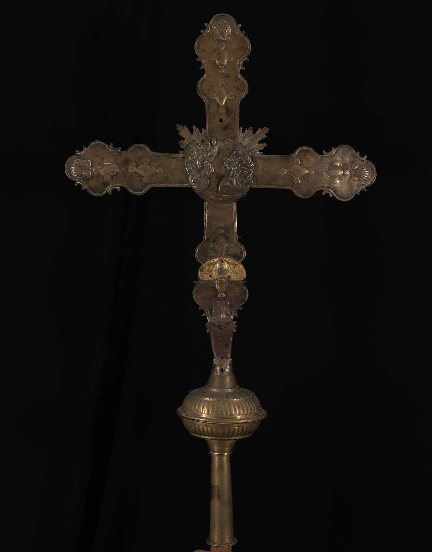 Large Tuscan Gothic Processional Cross of the 15th century - Image 5 of 6