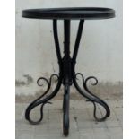 Art Nouveau table in ebonized wood, late 19th century