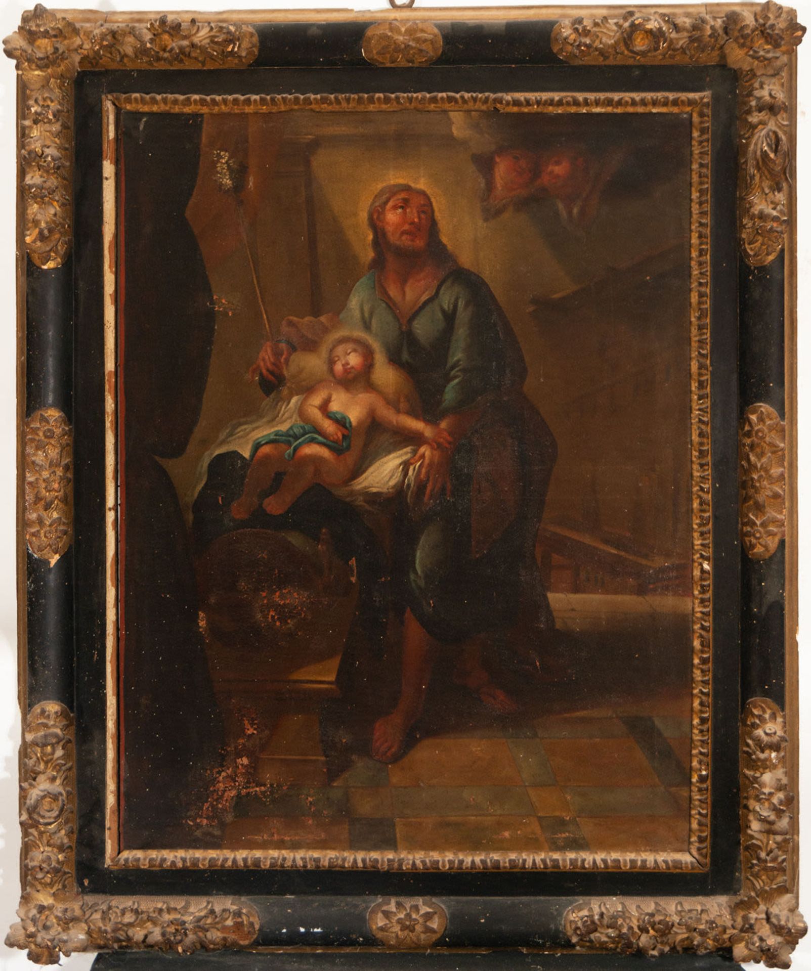 Saint Joseph with the Child in Arms, possibly Italian school of the 18th century