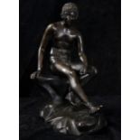 Bronze sculpture of Greek deity, 19th - 20th century