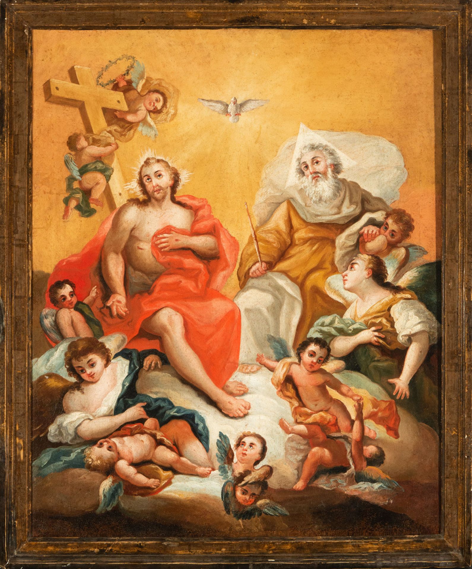 The Holy Trinity, a follower of Giambattista Tiepolo, italian school of the 18th century