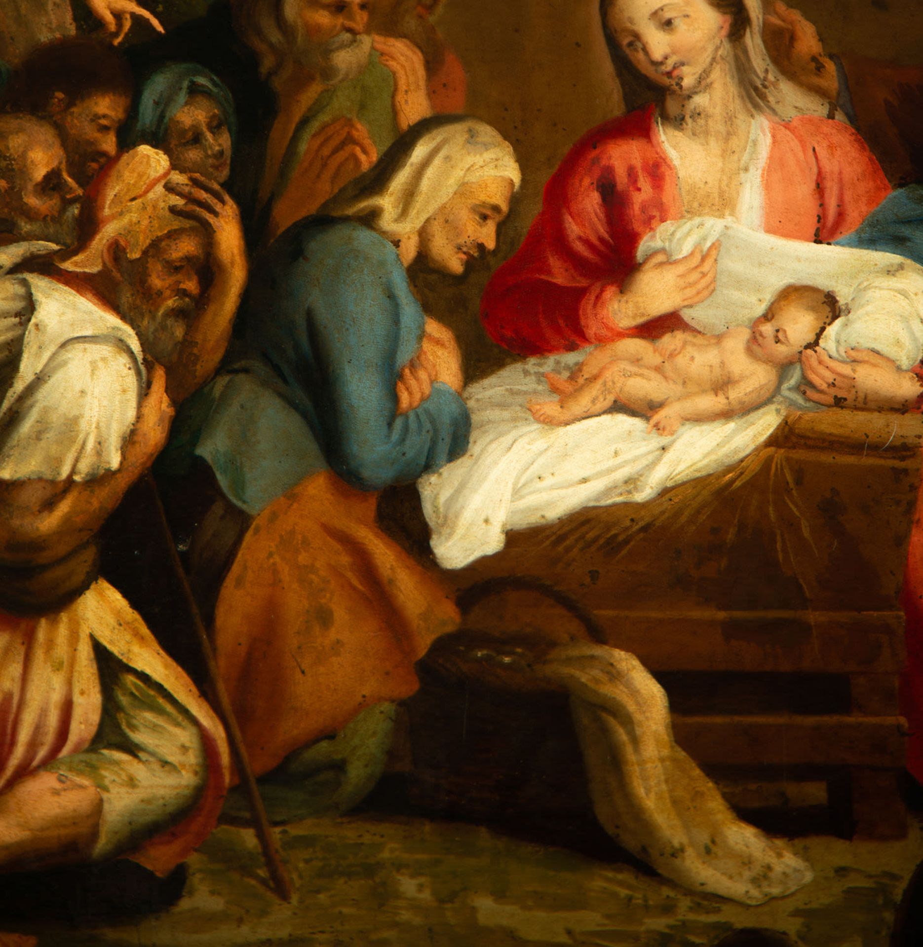 The Adoration of the Shepherds, Spanish school of the 17th century - Image 5 of 7