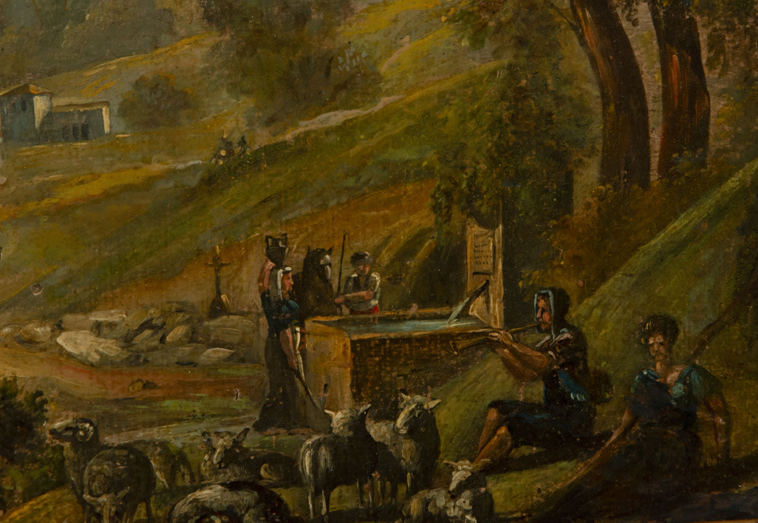 Pastoral landscape with river, 18th century - Image 2 of 4