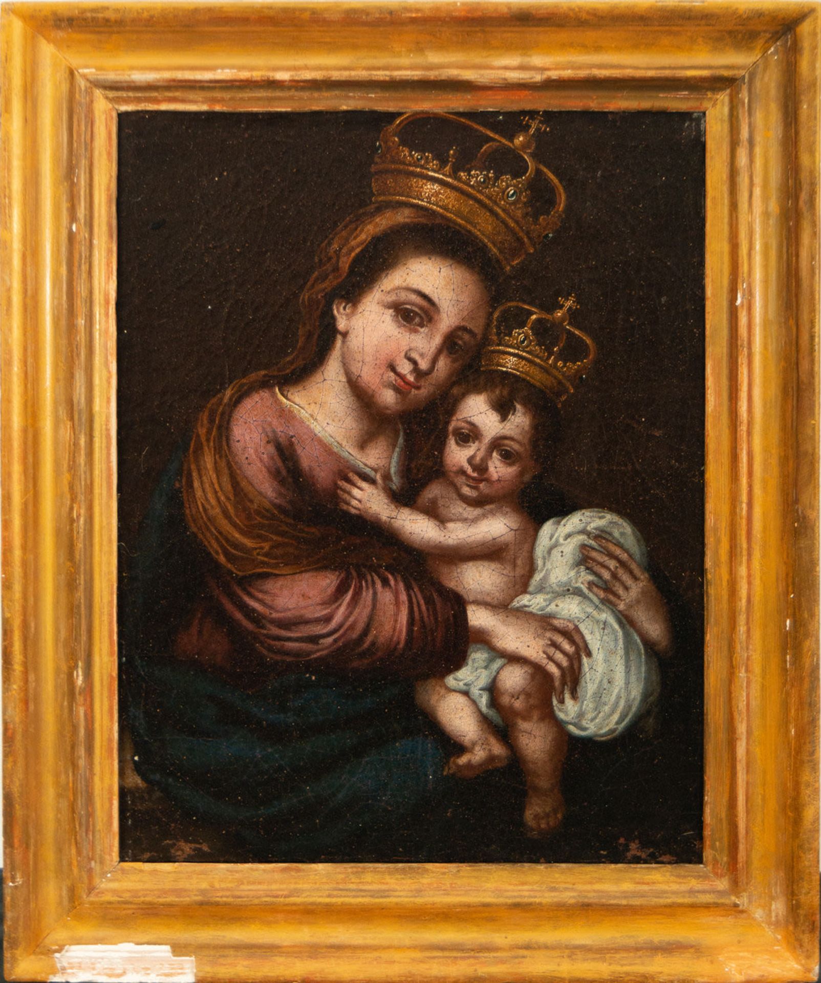 Virgin with the Child, Sevillian school of the 18th century