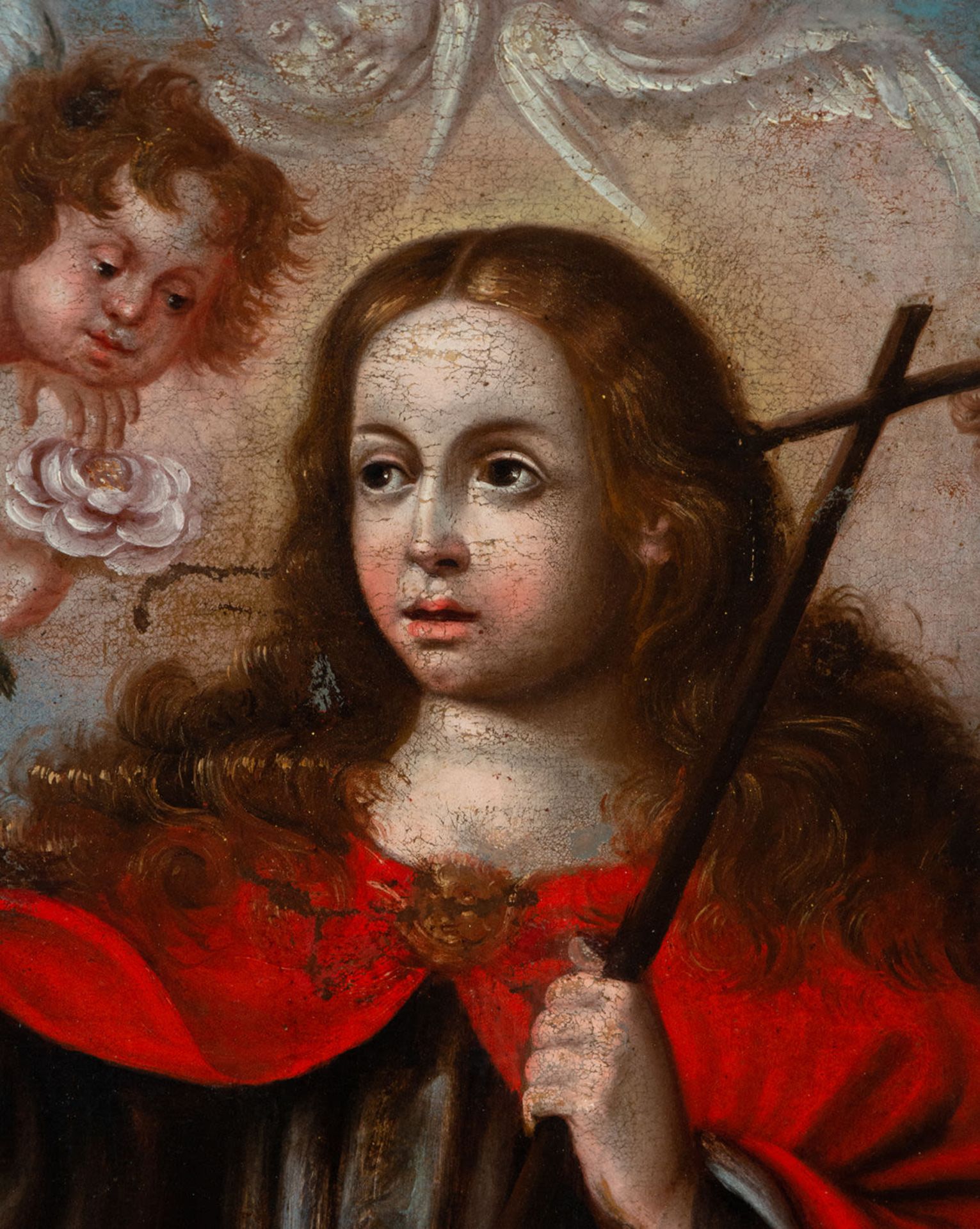 Virgin Girl, 17th century Portuguese school - Image 4 of 8