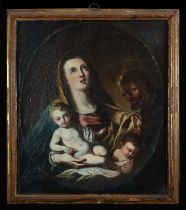Holy Family with Child Jesus and Saint John, circle of Carlo Ceresa (Bergamo, January 20, 1609 - 167