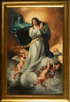 Immaculate in Glory - Follower of Bartolomé Esteban Murillo from the 19th century