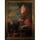 Saint Thomas Aquinas - Venetian School, oil on canvas, Italy, follower of Tintoretto, 16th - 17th ce