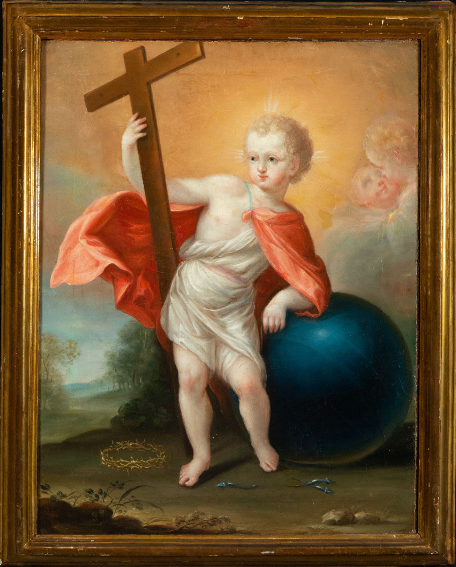 Enfant Jesus with the Cross, 18th century Italian school