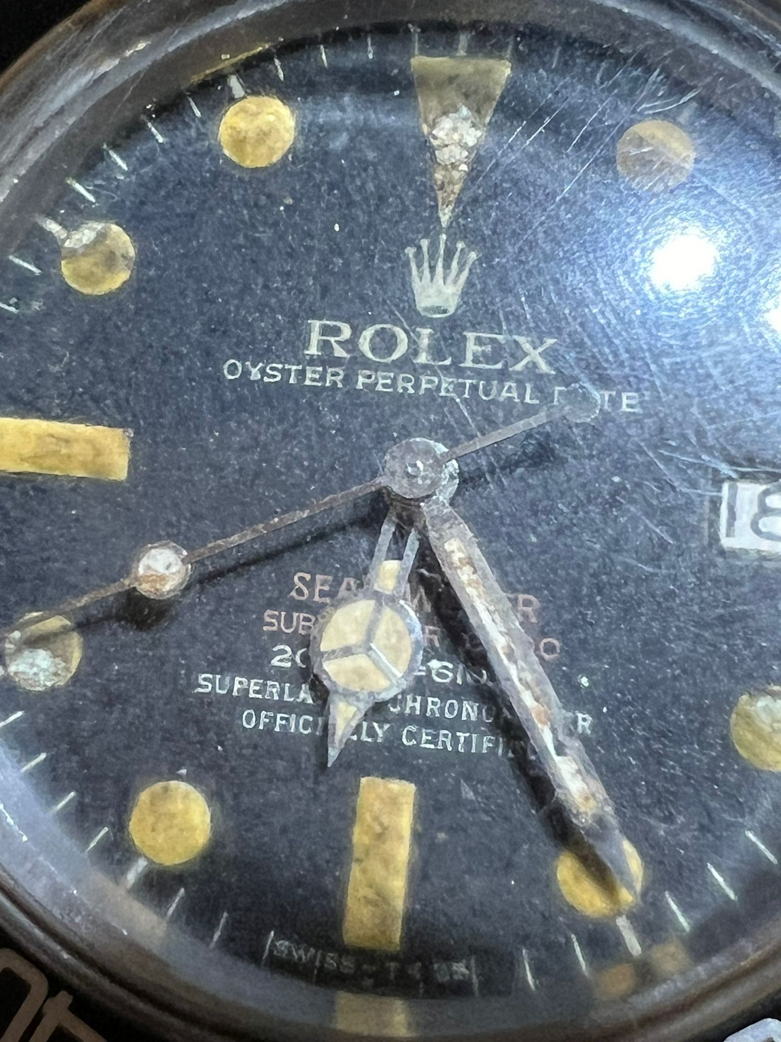 Rare Collector's Vintage Rolex "Double Red" Sea Dweller model 1665 in steel, 1970s - Image 9 of 10