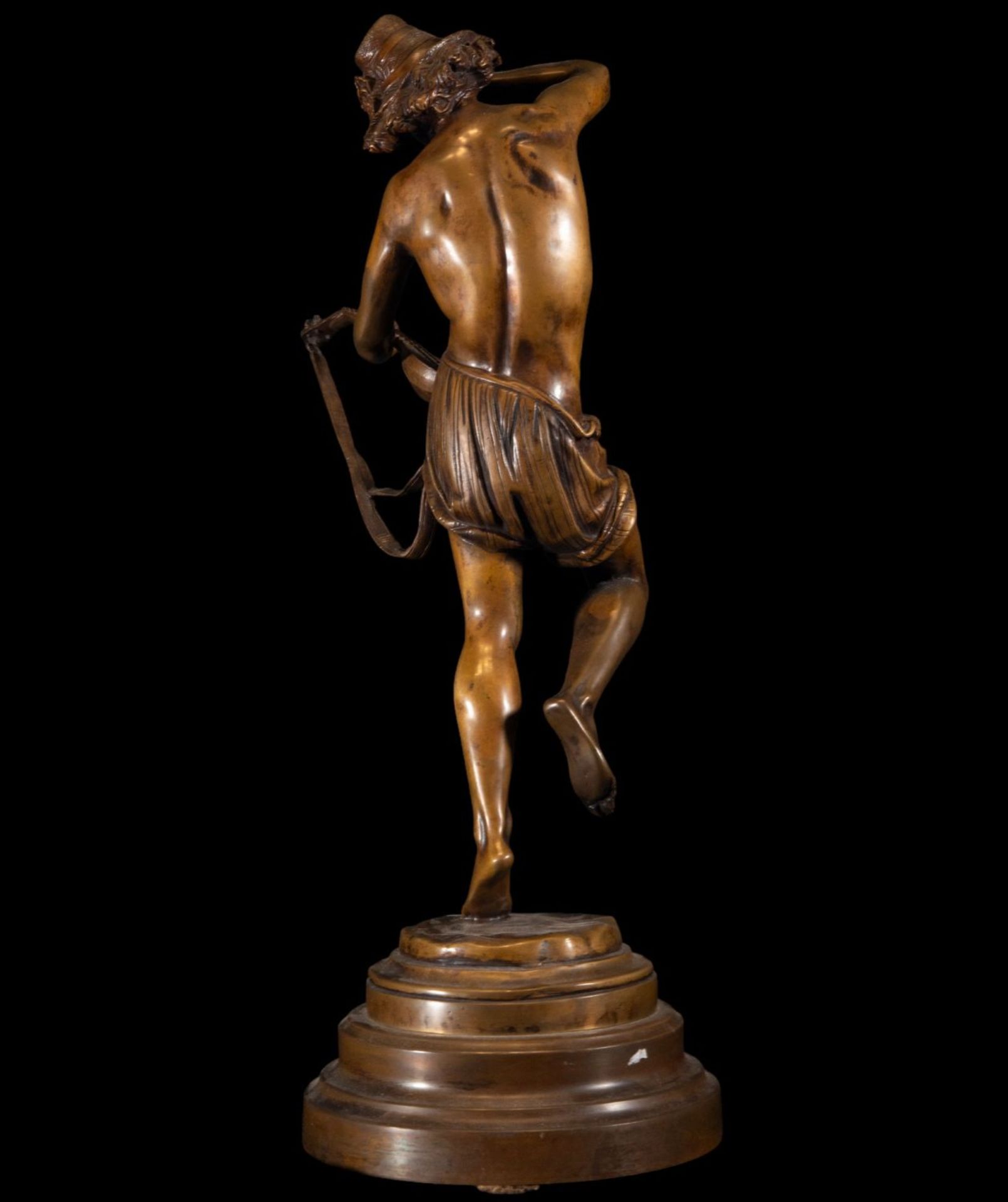 Pair of bronzes of a musician and dancer signed by Albert-Ernest Carrier Belleuse, 19th century - Bild 13 aus 14