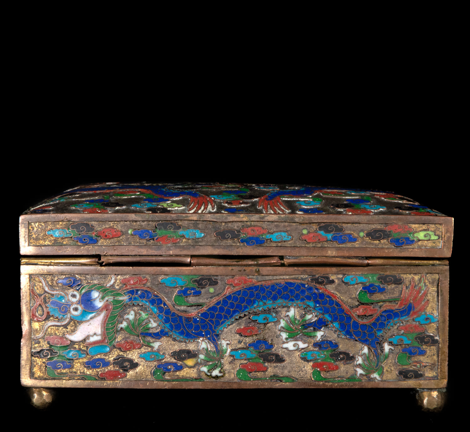 Chinese Cloisonne box from the 19th century - Image 5 of 5