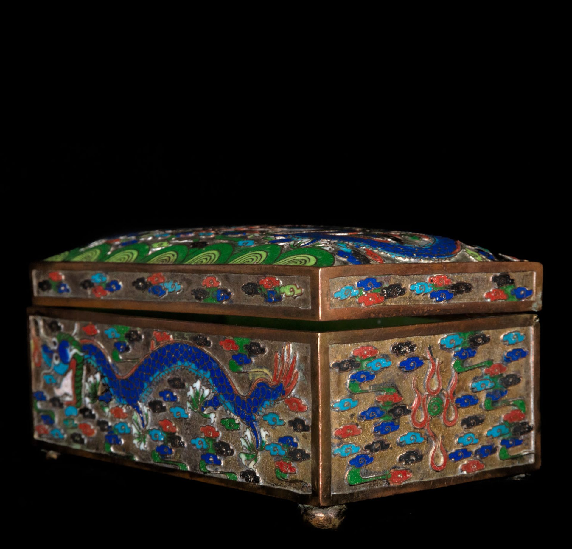 Chinese Cloisonne box from the 19th century - Bild 3 aus 5