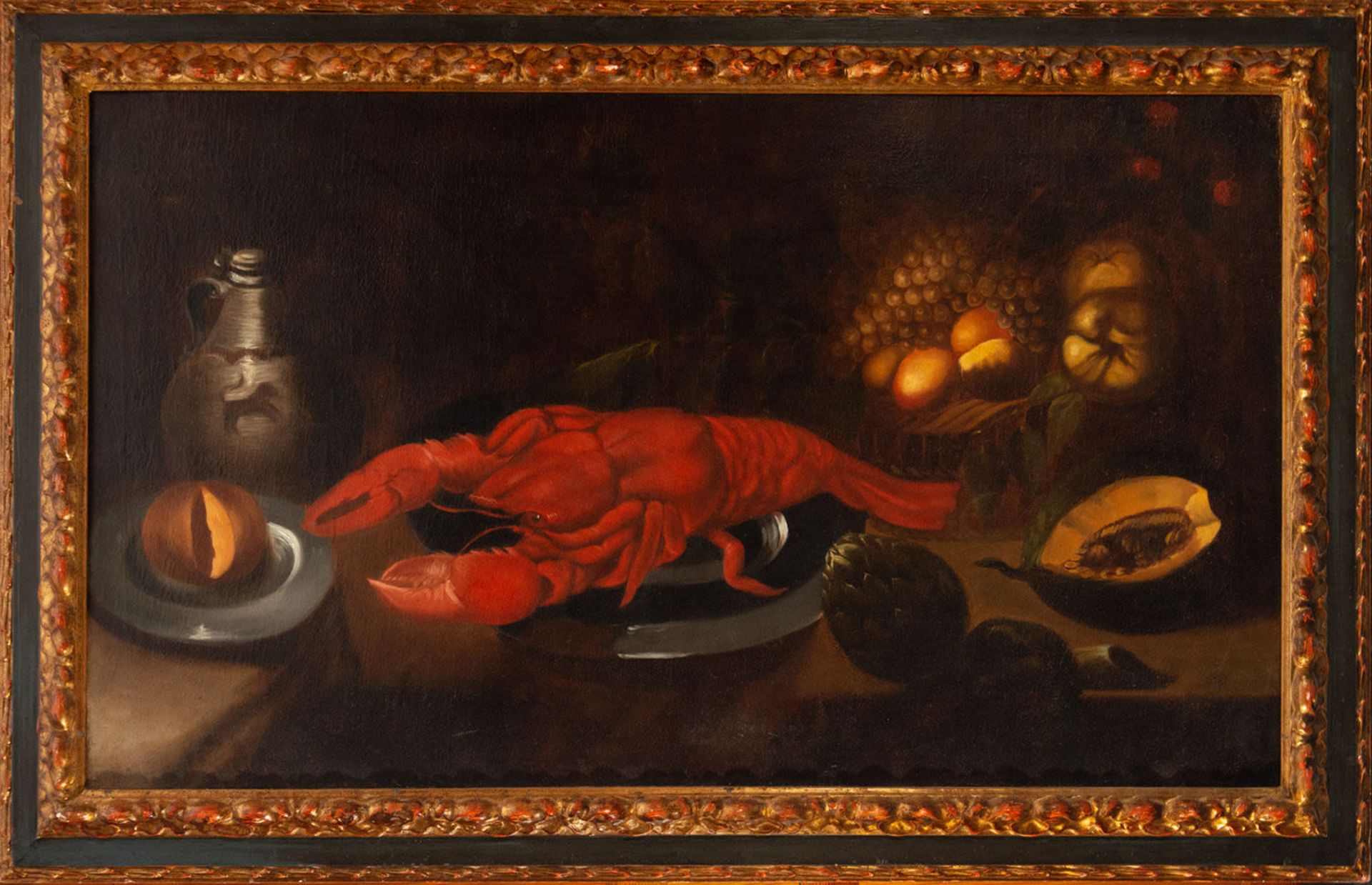 Still Life with Fruit and Lobster, 17th century Dutch school