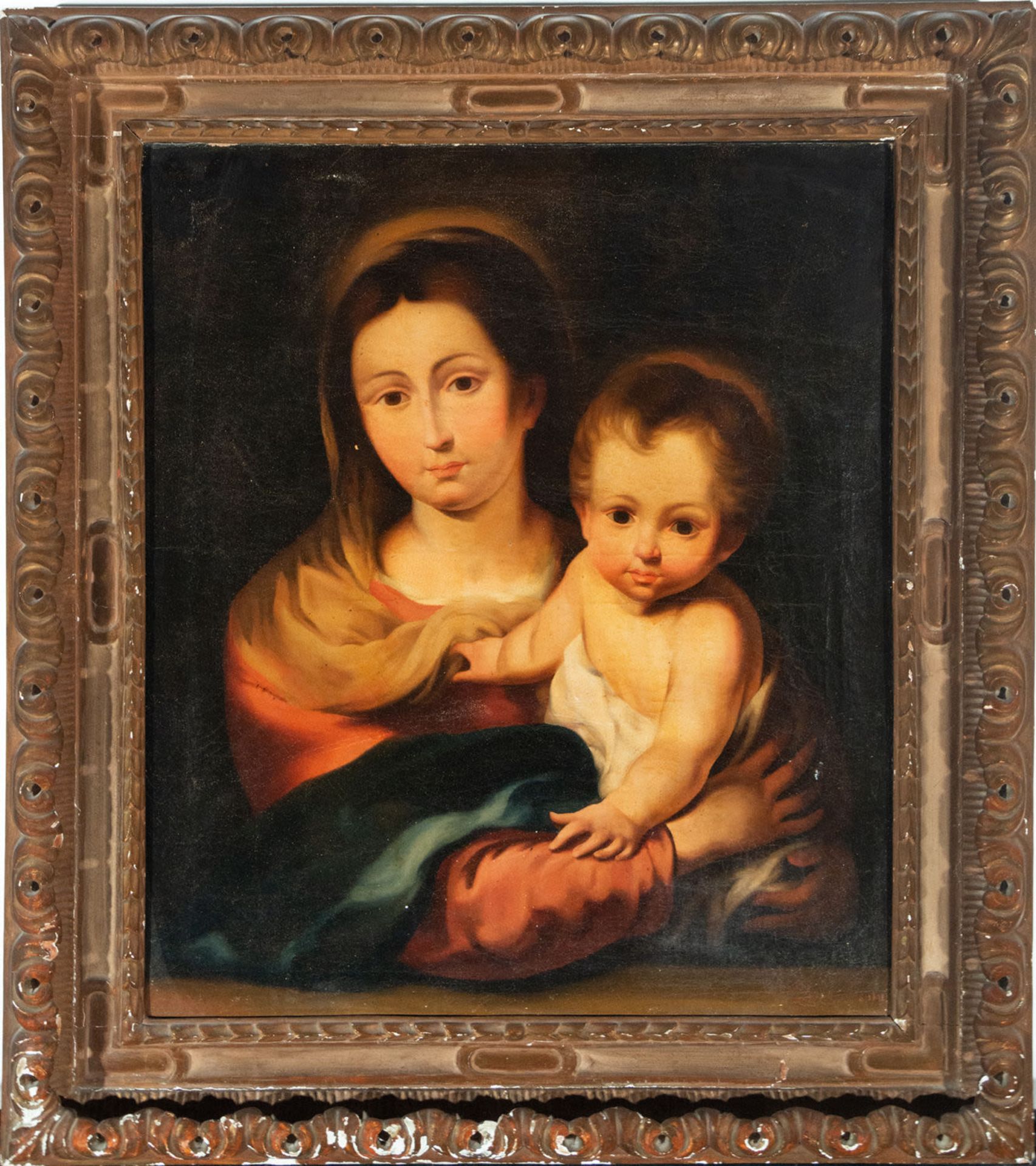 Virgin with Child, follower of Bartolomé Esteban Murillo, Sevillian school of the 18th century