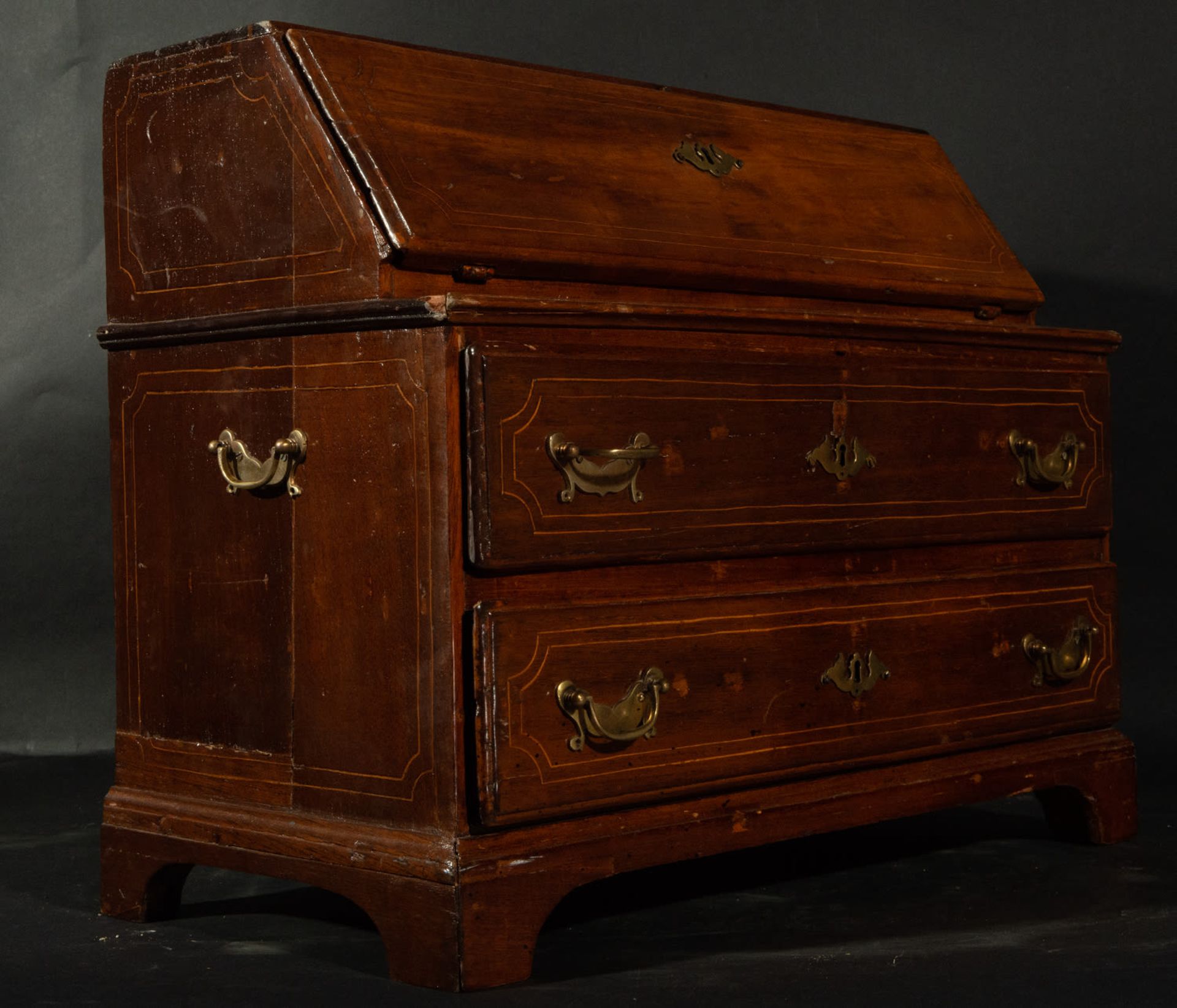 Small English homegrown desk in mahogany, early 19th century - Bild 4 aus 5