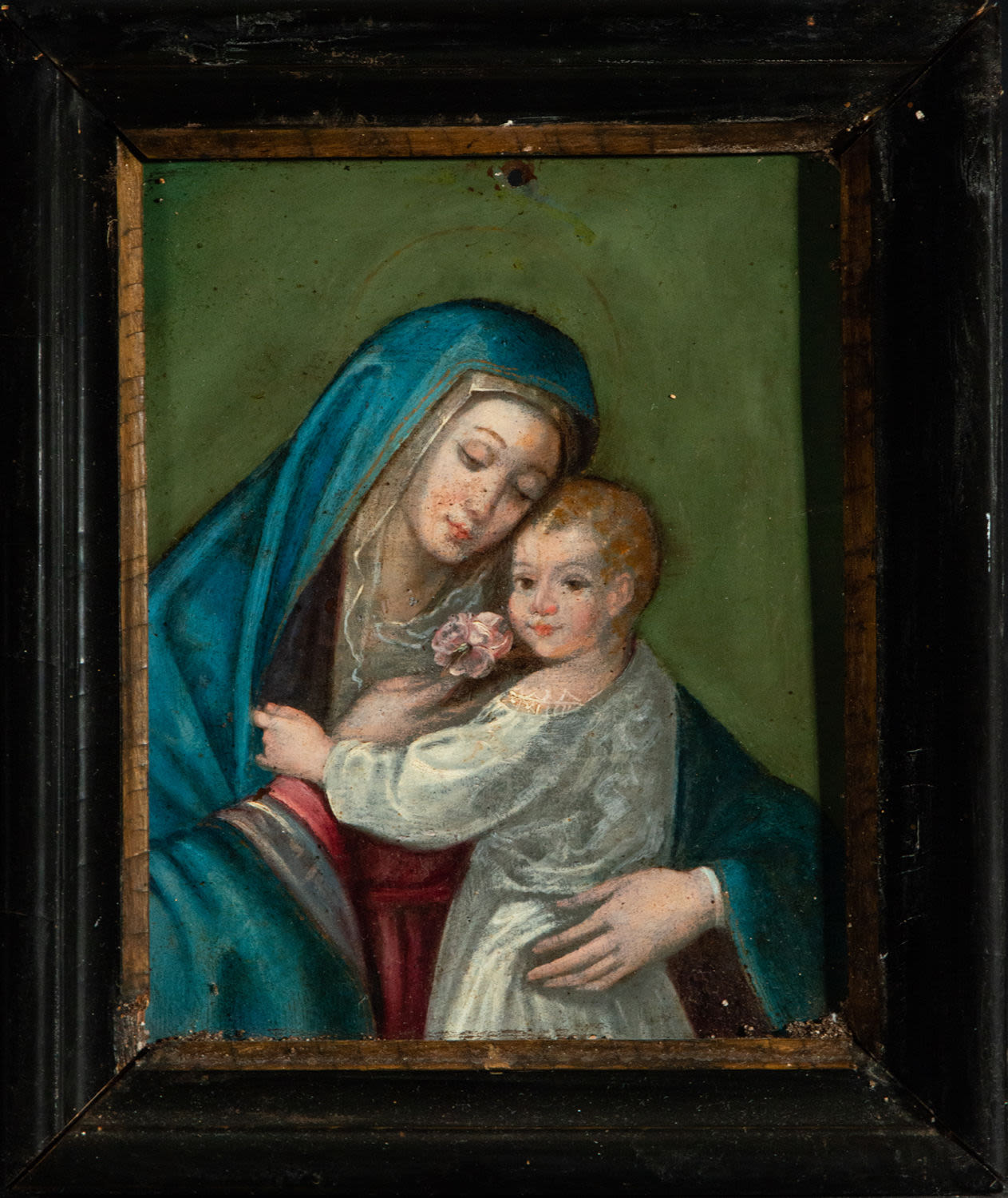 Virgin with Child, 18th century New Spanish school