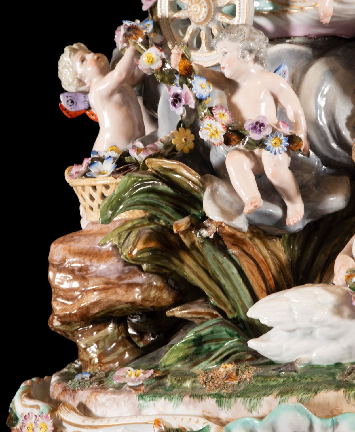 Important Group in German Meissen porcelain from the 19th century - Image 9 of 14