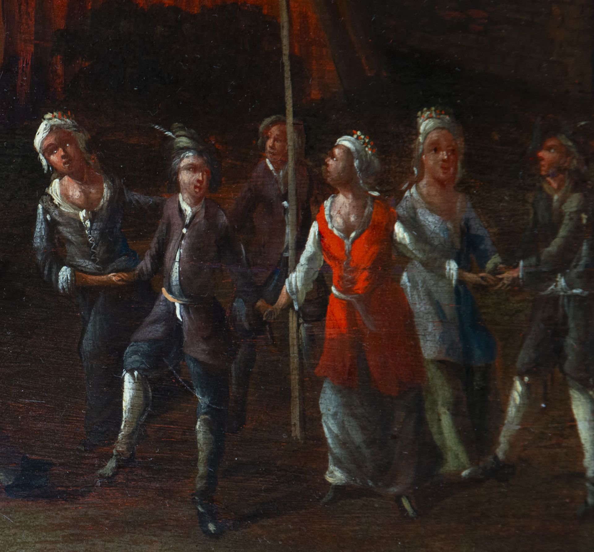 Dancers in a Dutch village, 17th century Dutch school from the circle of Jan Brueghel the Younger, l - Bild 3 aus 5