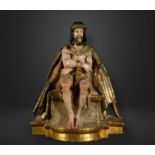 Important tabletop carving of Christ the Man of Sorrows, North Castile school, attributable to Berru