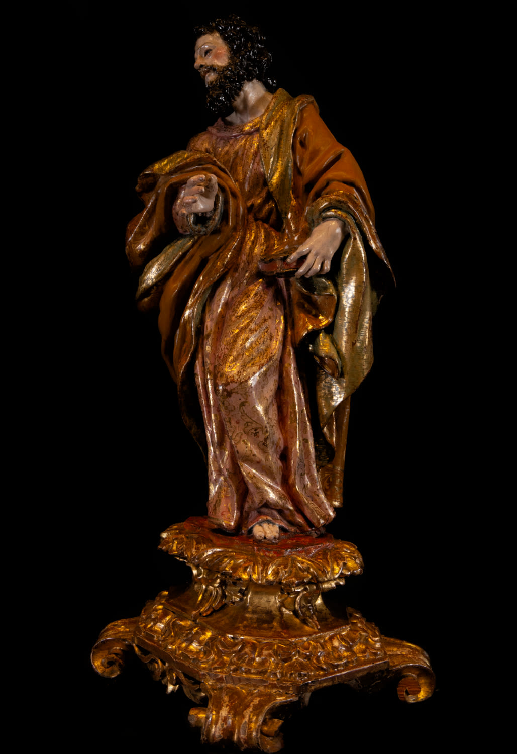 San Pedro Patron of the Church, Attributed to Pedro Roldán (1624-1699) baroque Sevillian school of t - Image 4 of 7