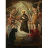 The Coronation of Saint Francis of Assisi, signed Luis de Madrazo 19th century