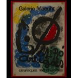 Poster, Joan Miró, Maeght Gallery
