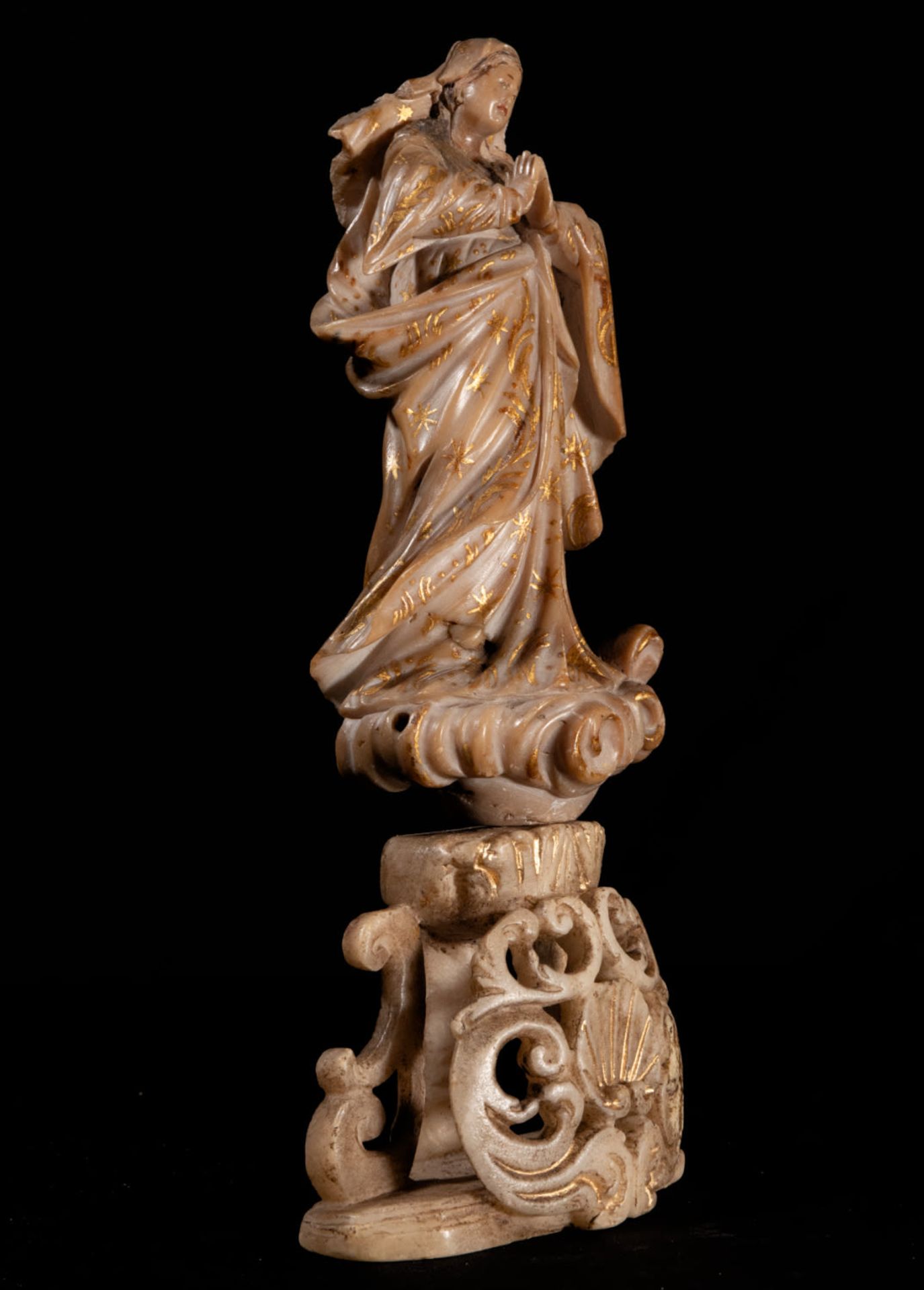 Beautiful Immaculate Virgin in Peruvian colonial Glory, Viceregal work of the 17th century - Bild 6 aus 7
