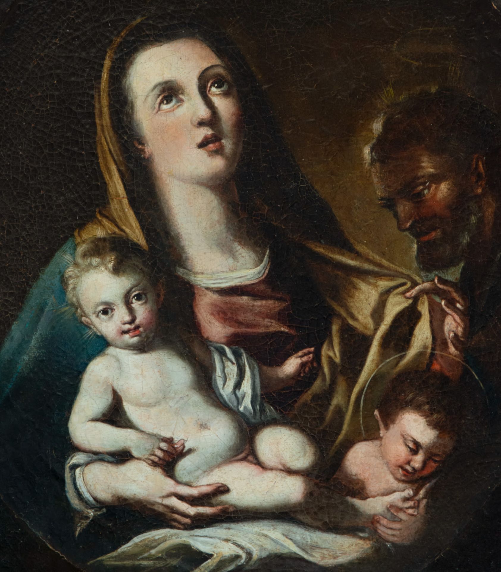 Holy Family with Child Jesus and Saint John, circle of Carlo Ceresa (Bergamo, January 20, 1609 - 167 - Bild 2 aus 6