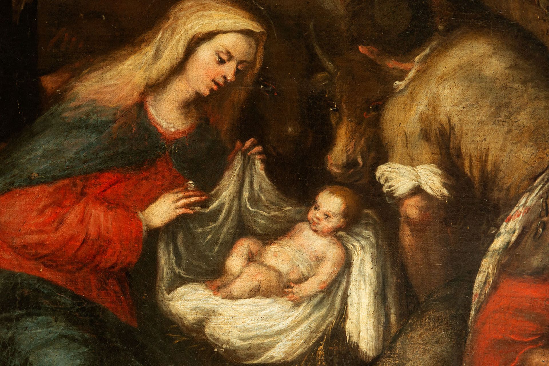 Adoration of Shepherds, Tomás Martínez, 17th century Spanish school - Bild 4 aus 8