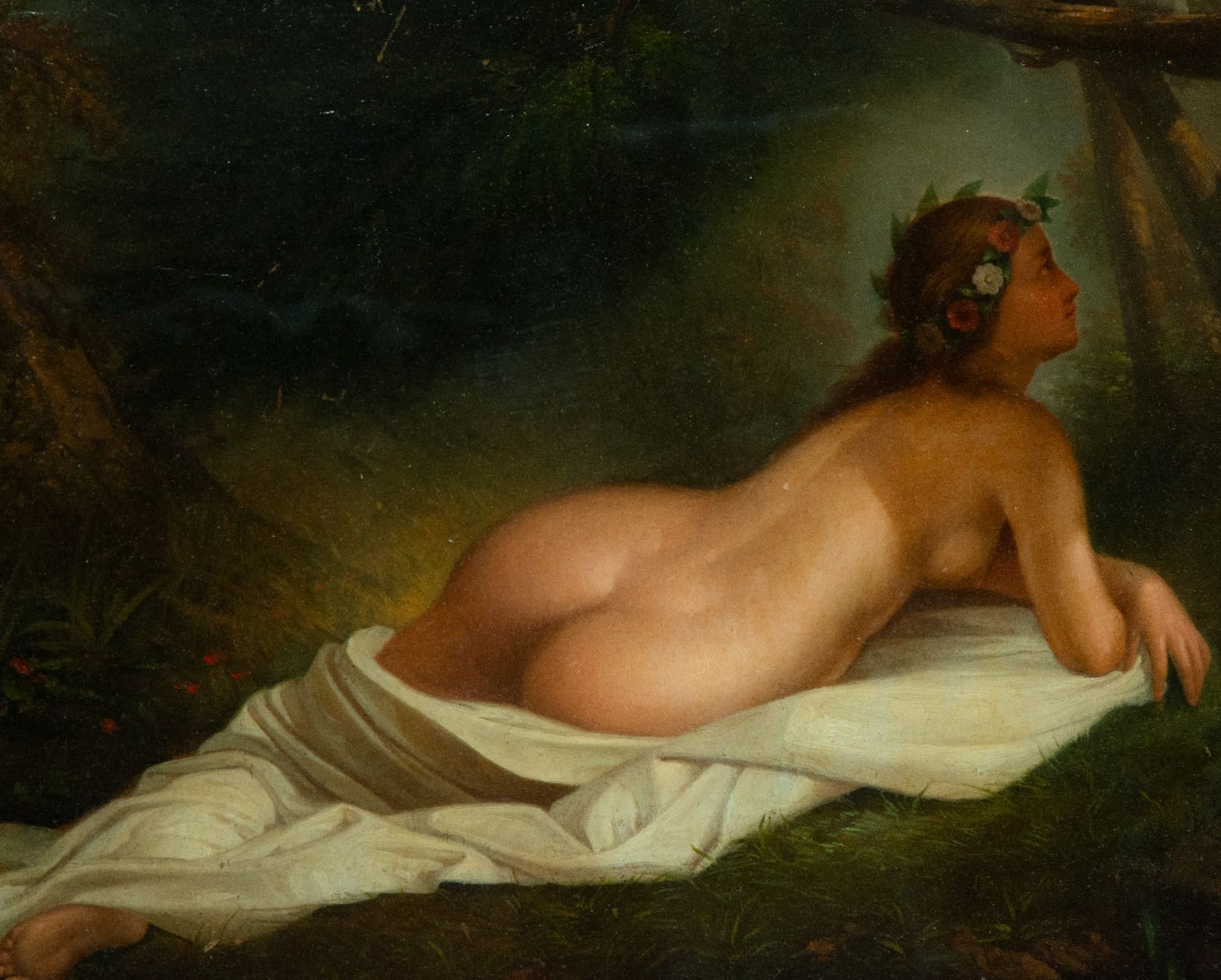 19th Century Goyesque Nude, Spanish school - Image 2 of 5