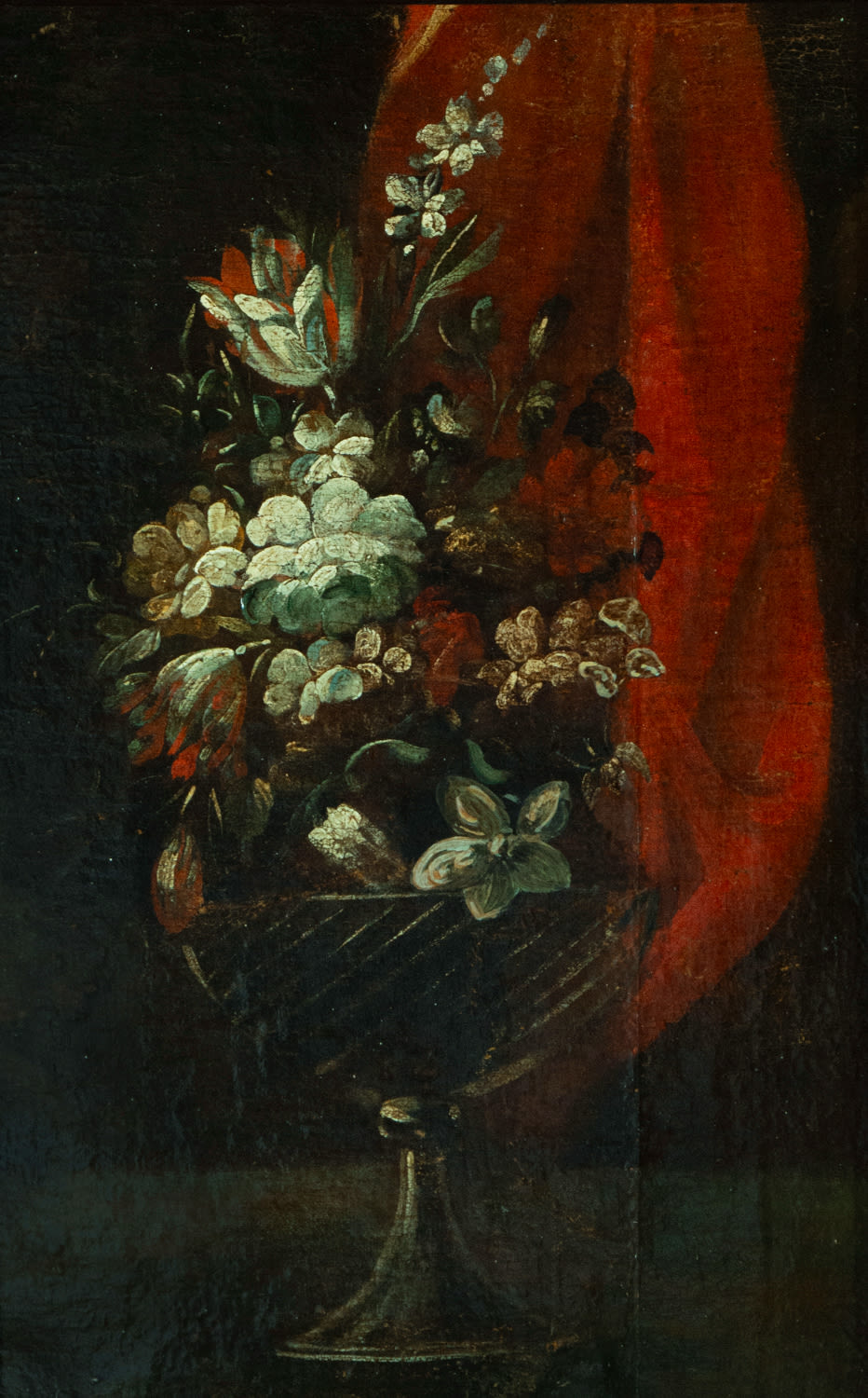 Pair of Exquisite Italian Flower Still Lifes, 17th century , School of Rome - Image 2 of 5