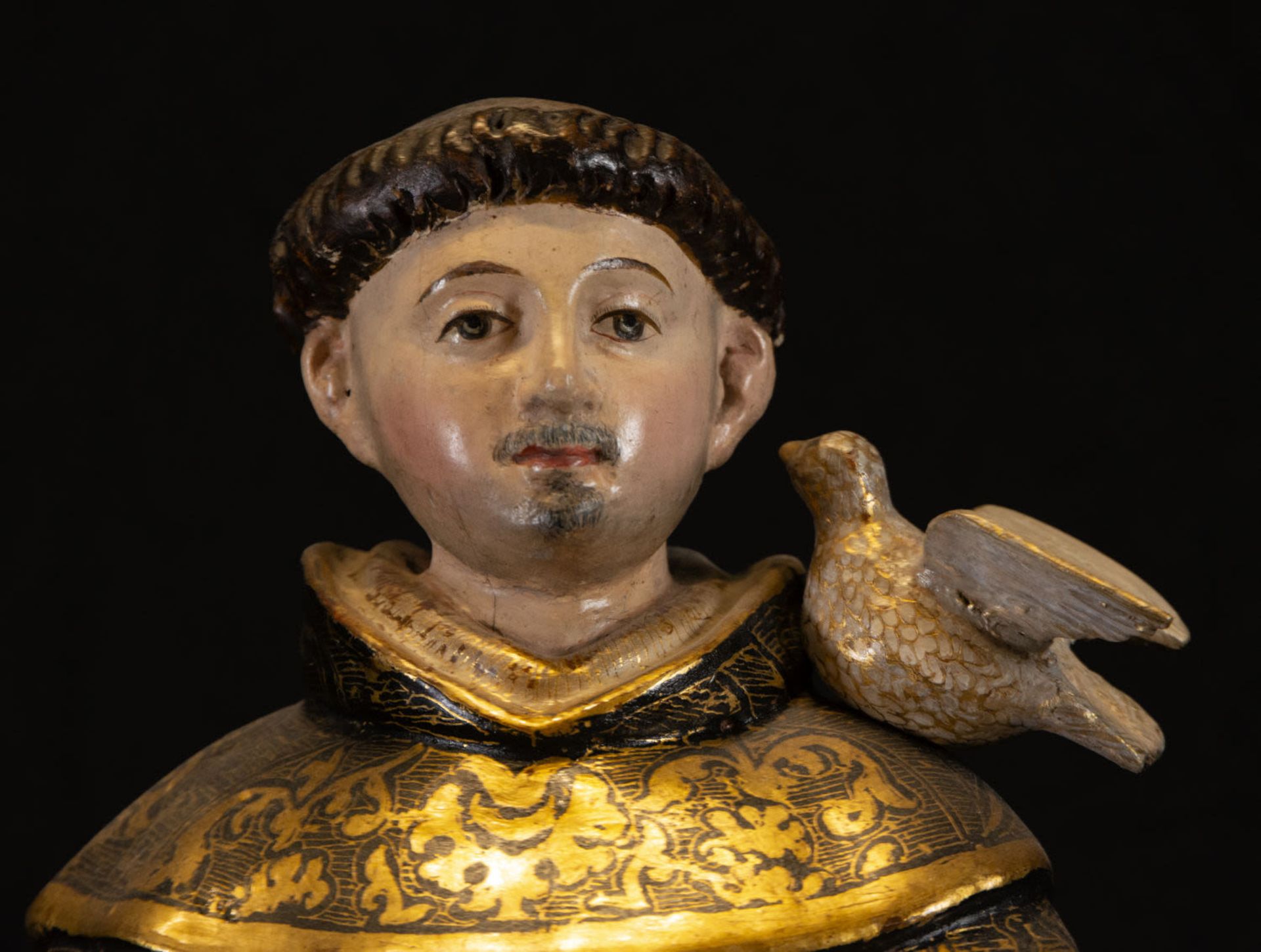 Sculpture of Saint Ambrose, Spanish school, 17th - 18th centuries - Bild 2 aus 6