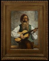 "The Musician", Joaquín Agrasot (Orihuela, 1836-Valencia, 1919)
