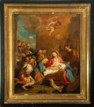 The Adoration of the Shepherds, Spanish school of the 17th century