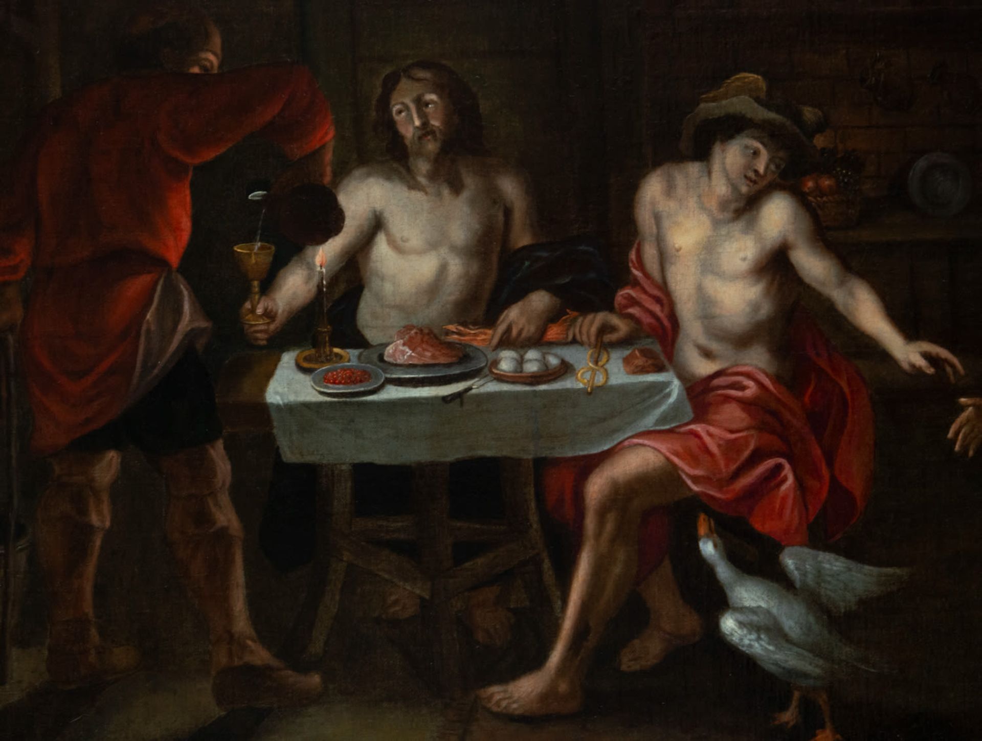 The Supper at Emmaus, Flemish school of Antwerp from the 17th century - Image 2 of 6