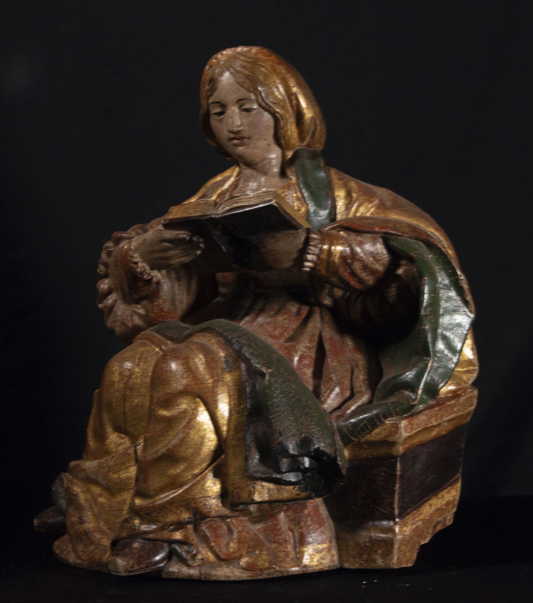 Spectacular lot of Four German Renaissance Carvings from the 16th century, possibly Rhine Valley lat - Image 8 of 47