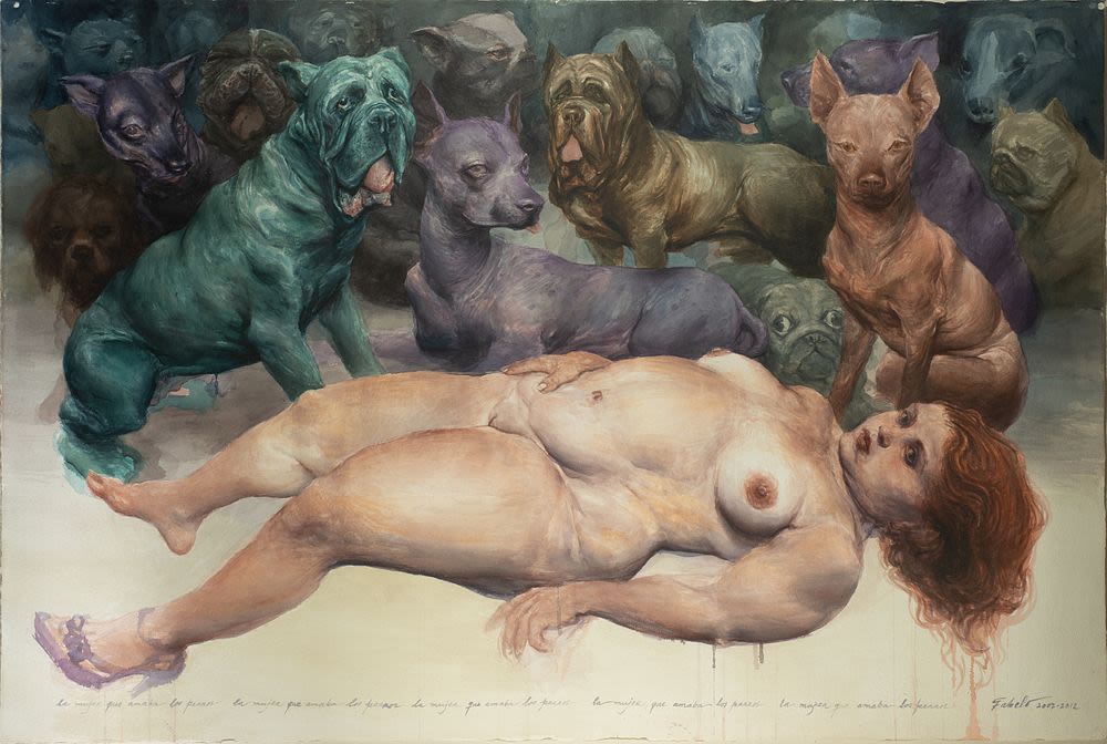 "The woman who loved dogs", Roberto Fabelo (Camaguey, Cuba, 1950), Contemporary Latin American Art o - Image 3 of 9