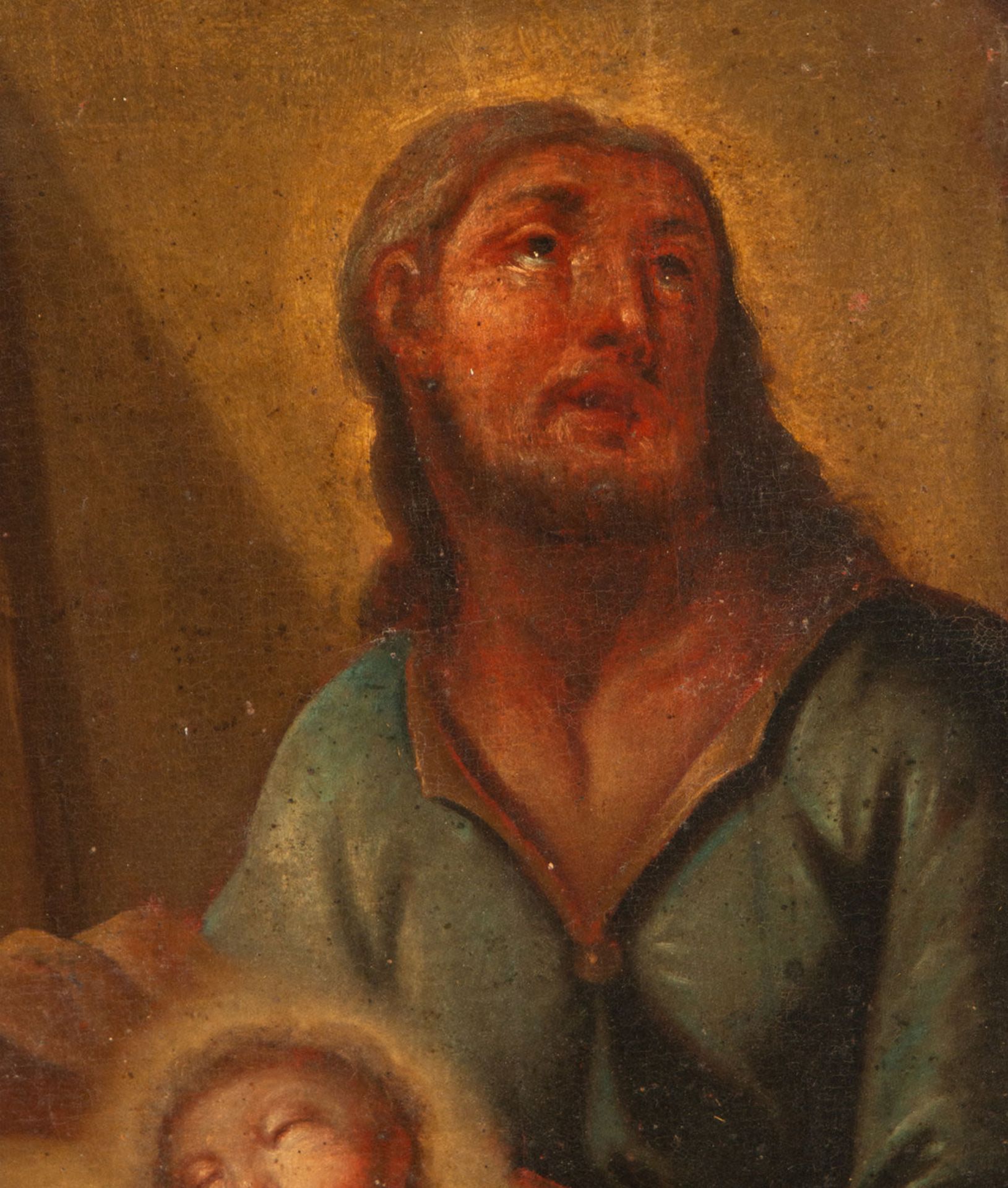 Saint Joseph with the Child in Arms, possibly Italian school of the 18th century - Image 3 of 5