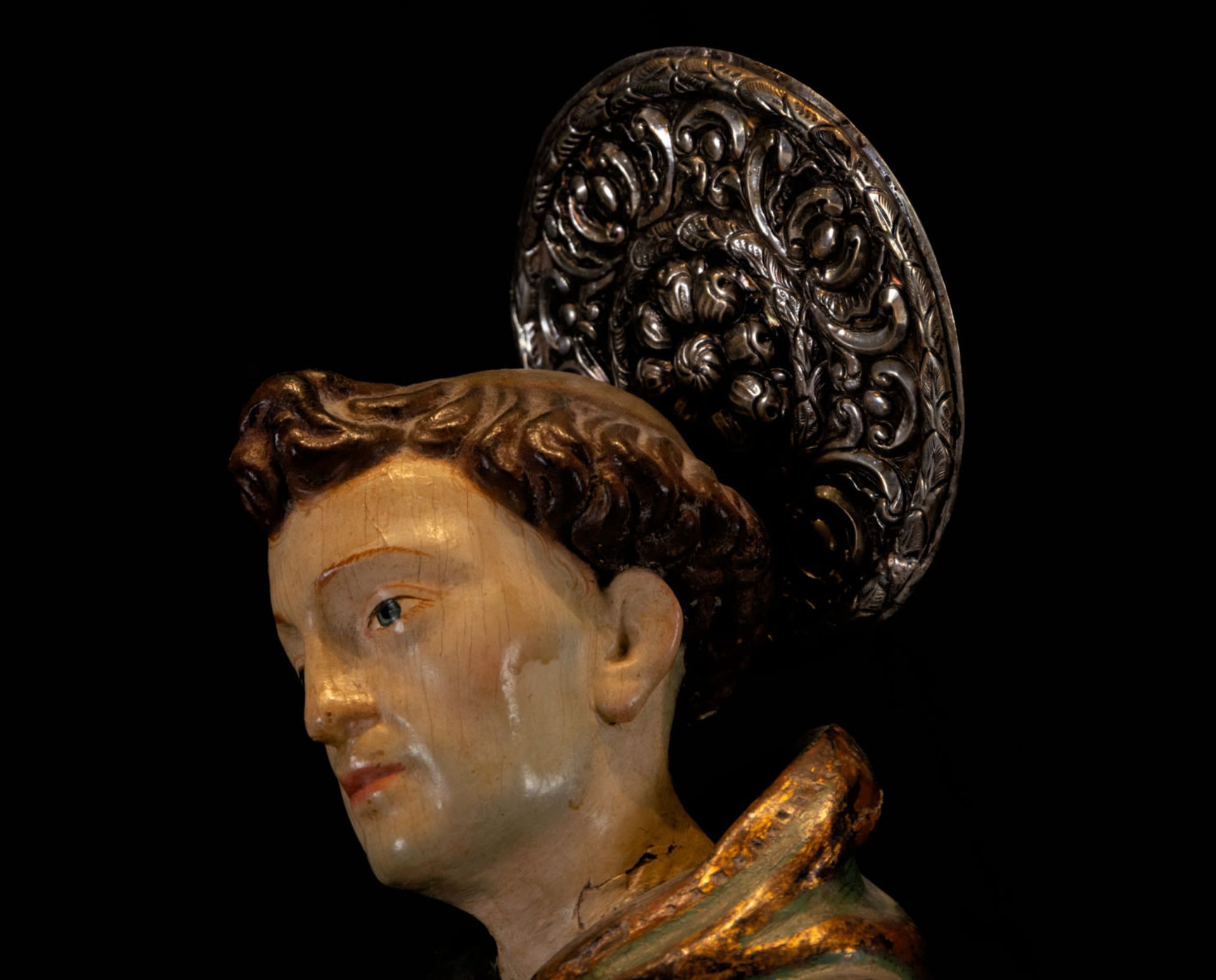 Sculpture of Saint Anthony of Padua, Castilian school, 17th century - Bild 4 aus 6