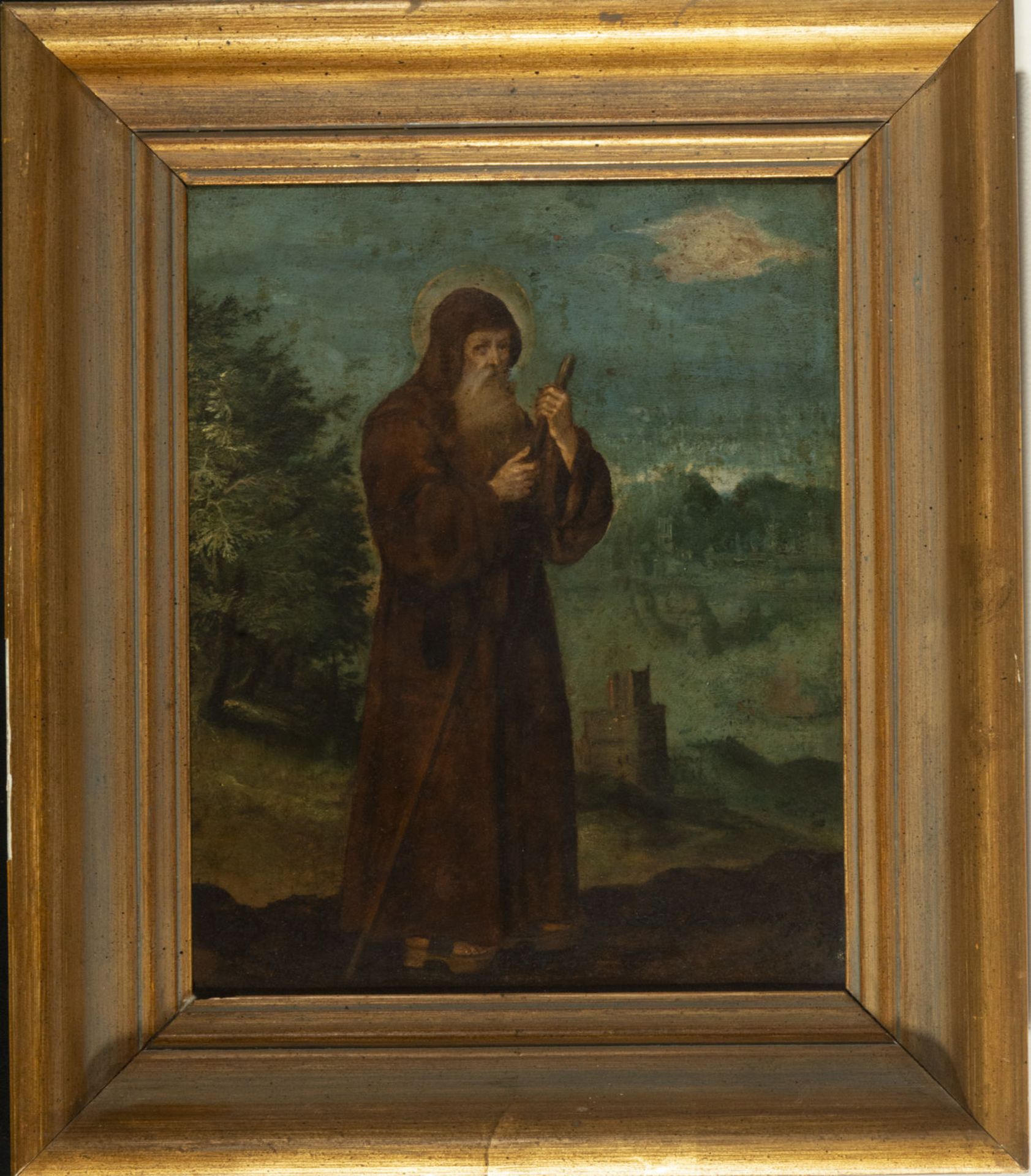 San Francisco de Paula on copper, Flemish school of the 17th century