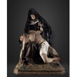 Large Pieta, early 19th century, Murcian school of Salzillo, Francisco (Murcia, May 12, 1707-ibid, M