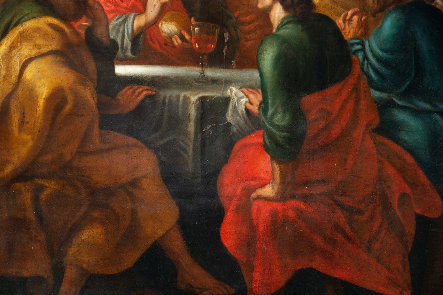 Christ Blessing the Bread, 17th century Italian school - Image 3 of 4